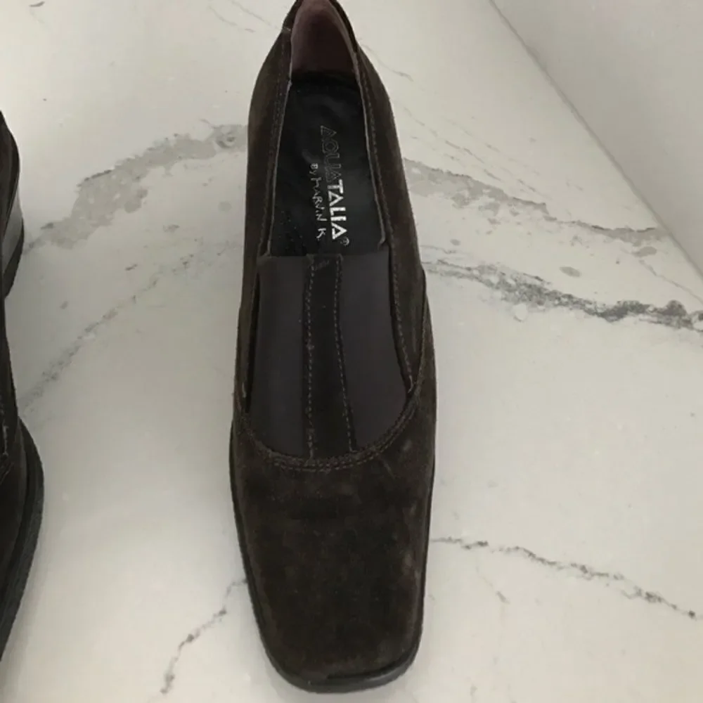 Aquatalia Dark brown suede shoes
